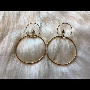 H&M double hoop earrings